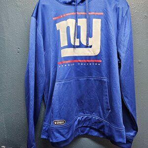 NFL New York Giants XL Combine Training Hoodie Blue